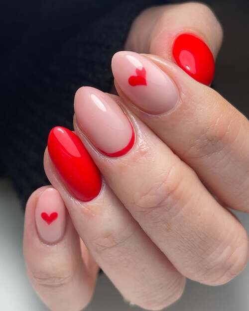 simple valentines day nails