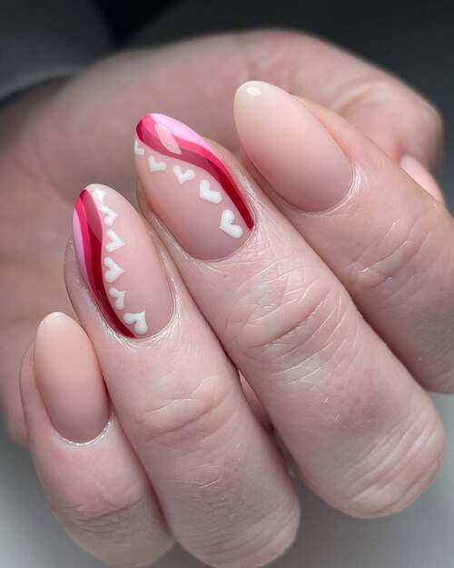 simple valentines day nails