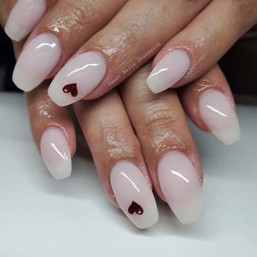 simple valentines day nails