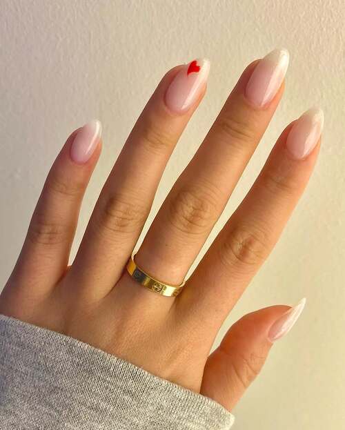 simple valentines day nails