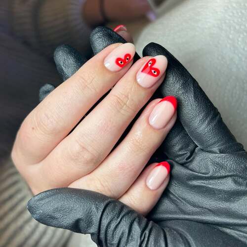 simple valentines day nails