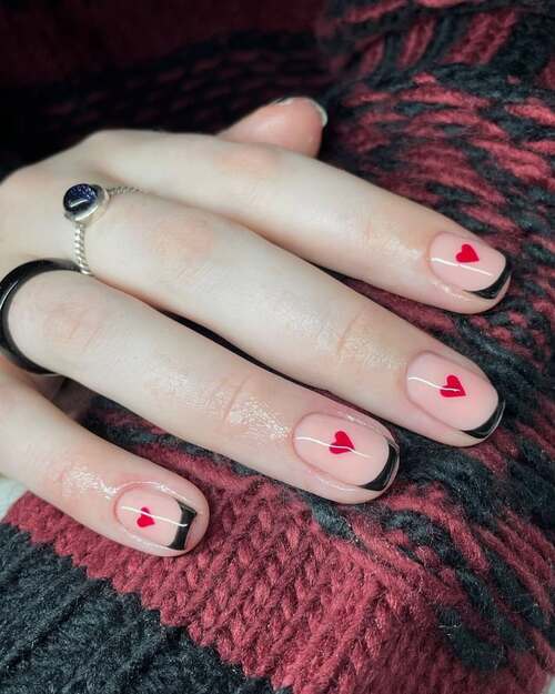 simple valentines day nails