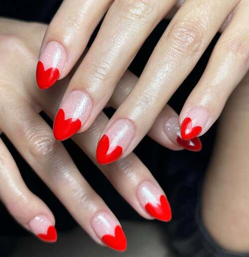 simple valentines day nails