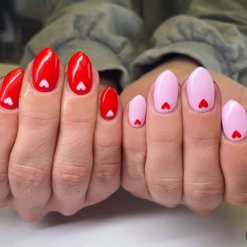 simple valentines day nails