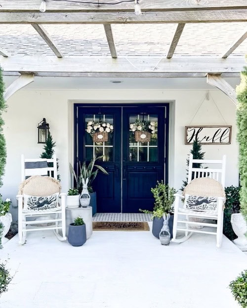 spring front porch decor ideas