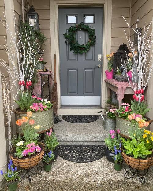 spring front porch decor ideas