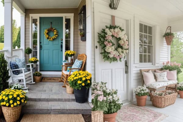 spring front porch decor ideas