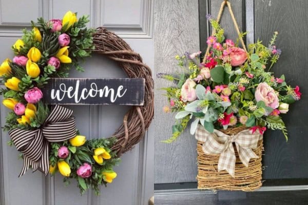 spring wreath for front door