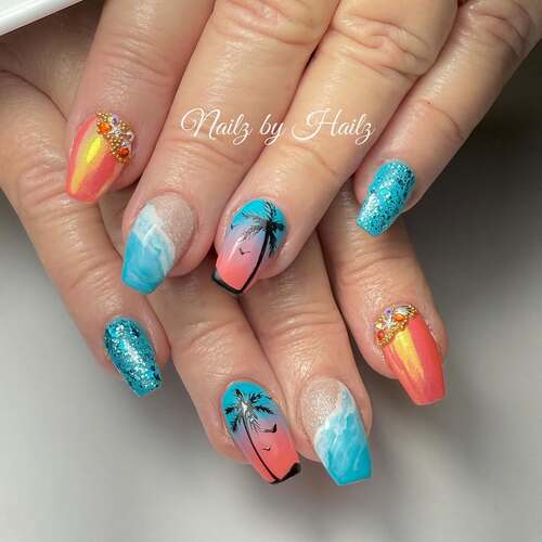 vacation nails