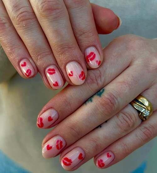 valentines day nails