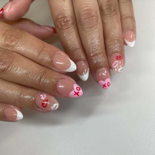 valentines day nails