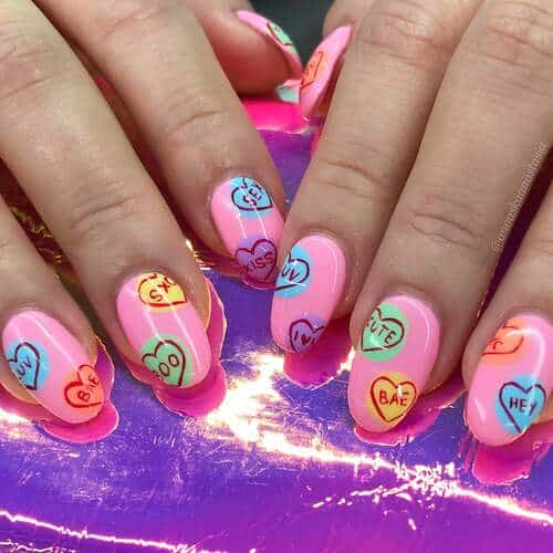 valentines day nails