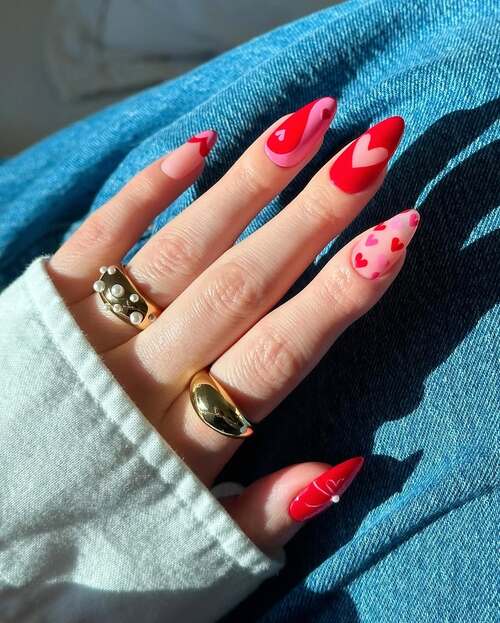 valentines day nails