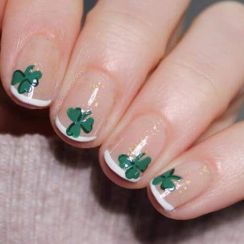 simple st patricks day nails