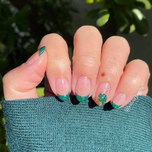 simple st patricks day nails