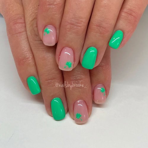 simple st patricks day nails