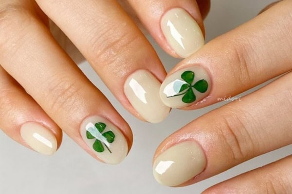 simple st patricks day nails