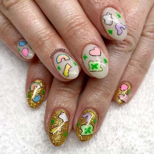 st patricks day nails