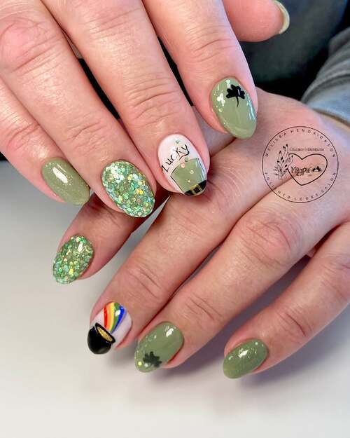 st patricks day nails