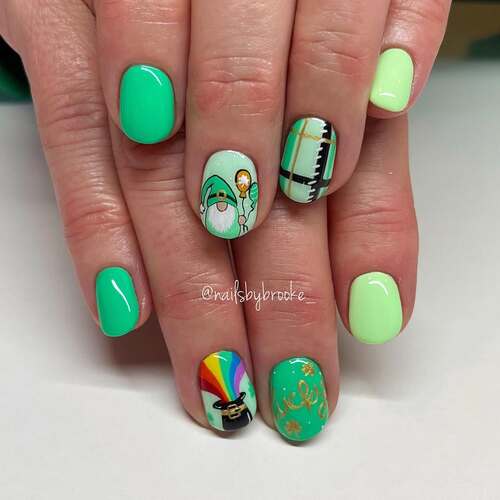 st patricks day nails