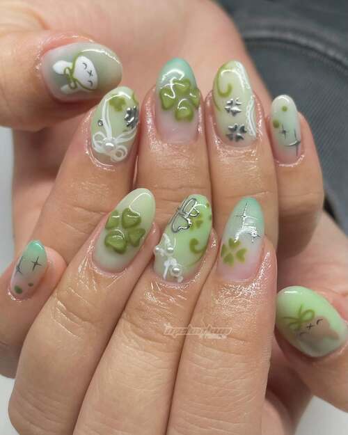 st patricks day nails