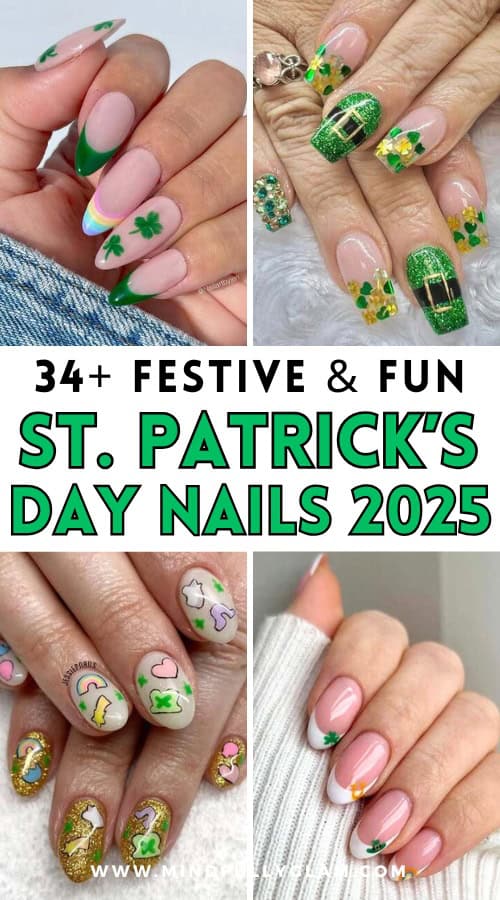 st patricks day nails 2025