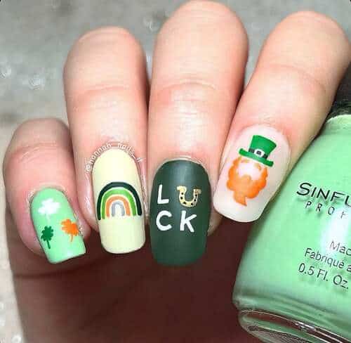 st patricks day nails